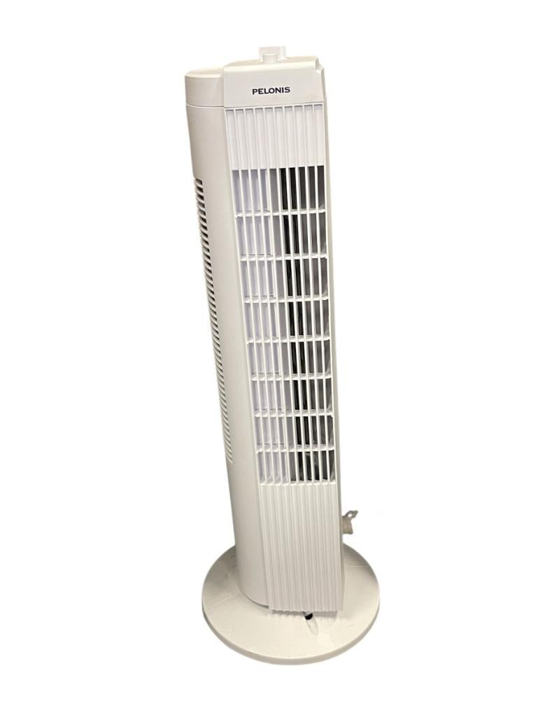 PELONIS OSCILLATING TOWER FAN MODEL FZ1019MW: TESTED + 27" H 