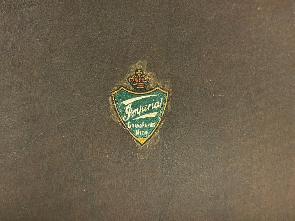 VINTAGE MID-CENTURY IMPERIAL GRAND RAPIDS, MICHIGAN MADE DARK STAINED WALNUT DROP LEAF TEA CART - 7