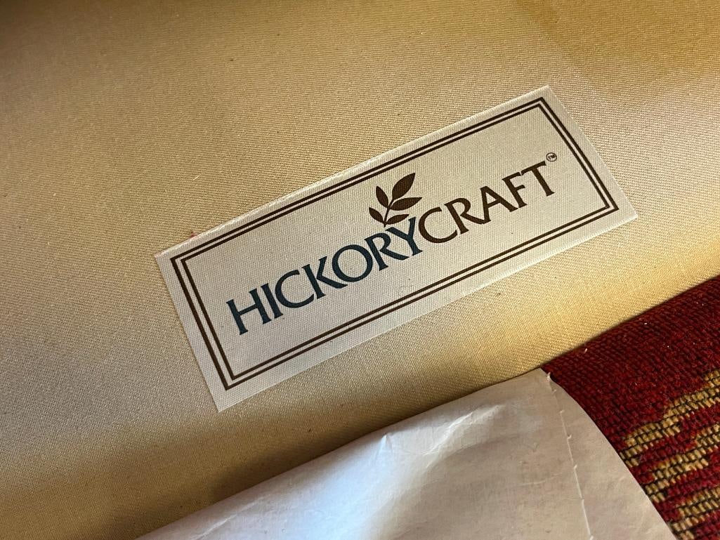 HICKORYCRAFT SOUTHWESTERN UPHLSTERED WINGBACK ARMCHAIR WITH PILLOW - 5