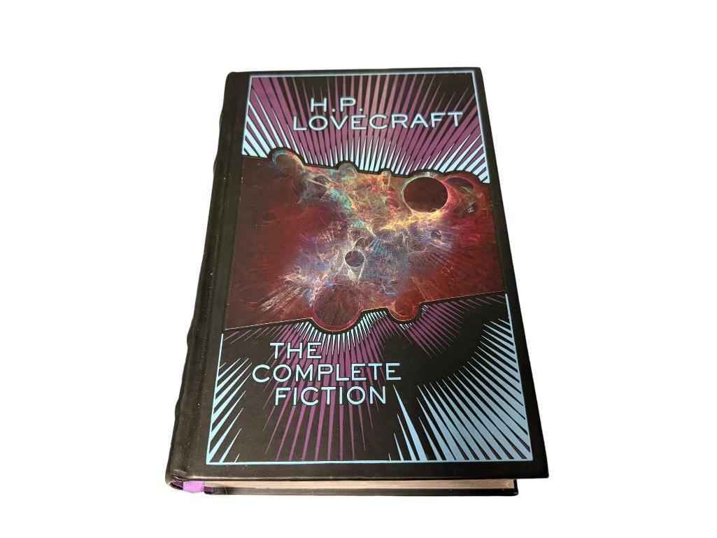 H.P. LOVECRAFT " THE COMPLETE FICTION " HARDCOVER BOOK: COPYRIGHT 2008, PUBLISHED BY BARNES & NOBLE, GOOD CONDITION 6 1/2" X 9 1/2" 