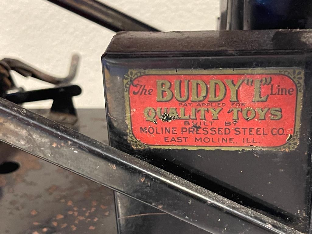 CIRCA 1920'S BUDDY L PRESSED STEEL TOY STEAM SHOVEL - 10