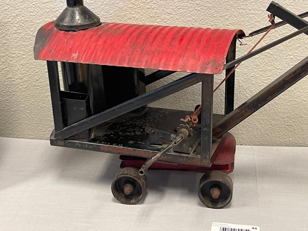 CIRCA 1920'S BUDDY L PRESSED STEEL TOY STEAM SHOVEL - 2