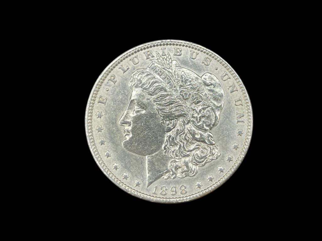 1898 U.S. MORGAN SILVER DOLLAR BU (1 of 7)