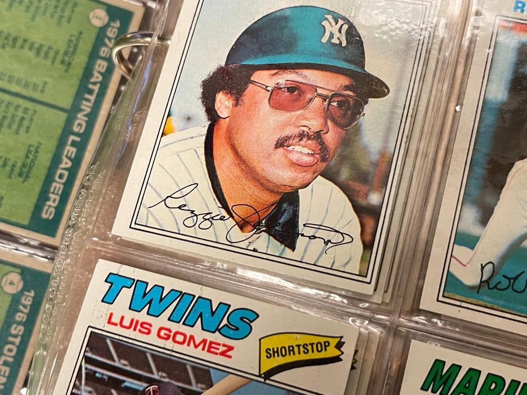 1977 TOPPS BASEBALL CARD SET, REGGIE JACKSON, NOLAN RYAN, PETE ROSE, MIKE SCHMIDT, THURMAN MUNSON - 3