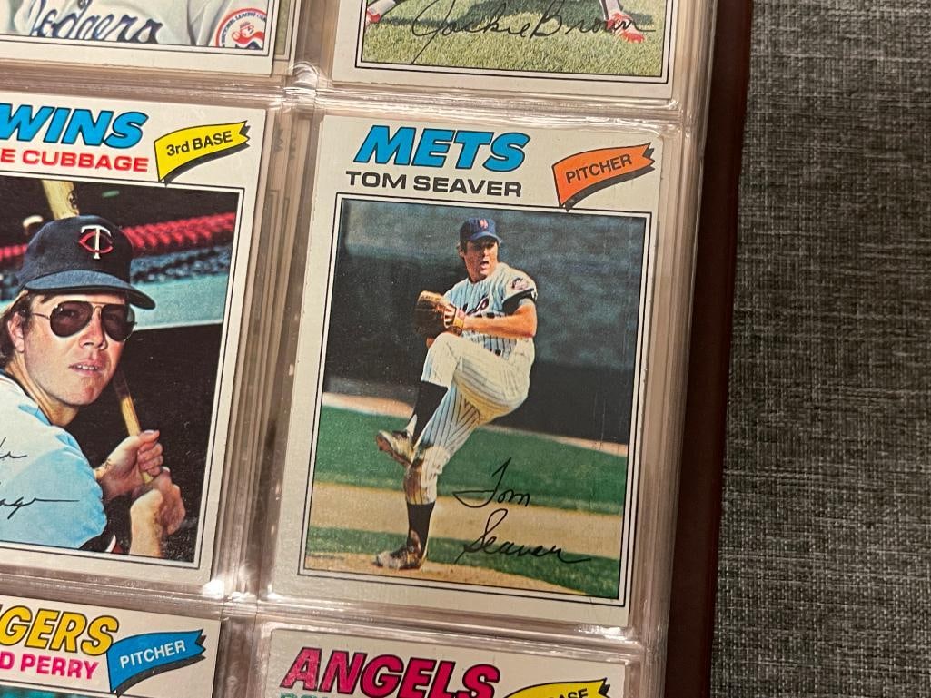 1977 TOPPS BASEBALL CARD SET, REGGIE JACKSON, NOLAN RYAN, PETE ROSE, MIKE SCHMIDT, THURMAN MUNSON - 7