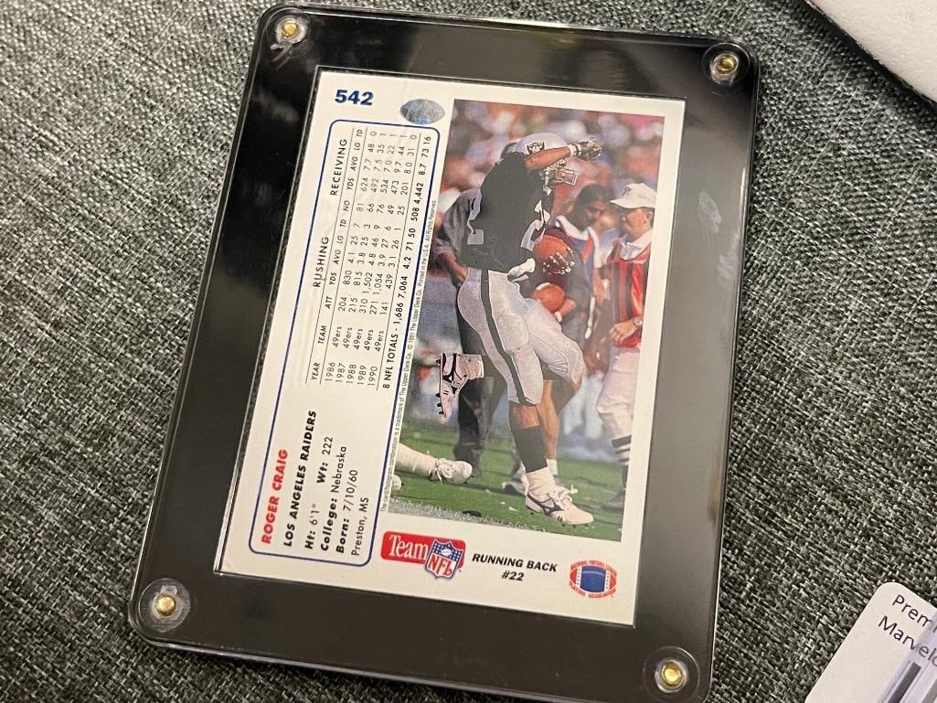 ROGER CRAIG 2026 HOF CLASS FORMER NFL RUNNING BACK AUTOGRAPHED CLEAT WITH CARD - 7