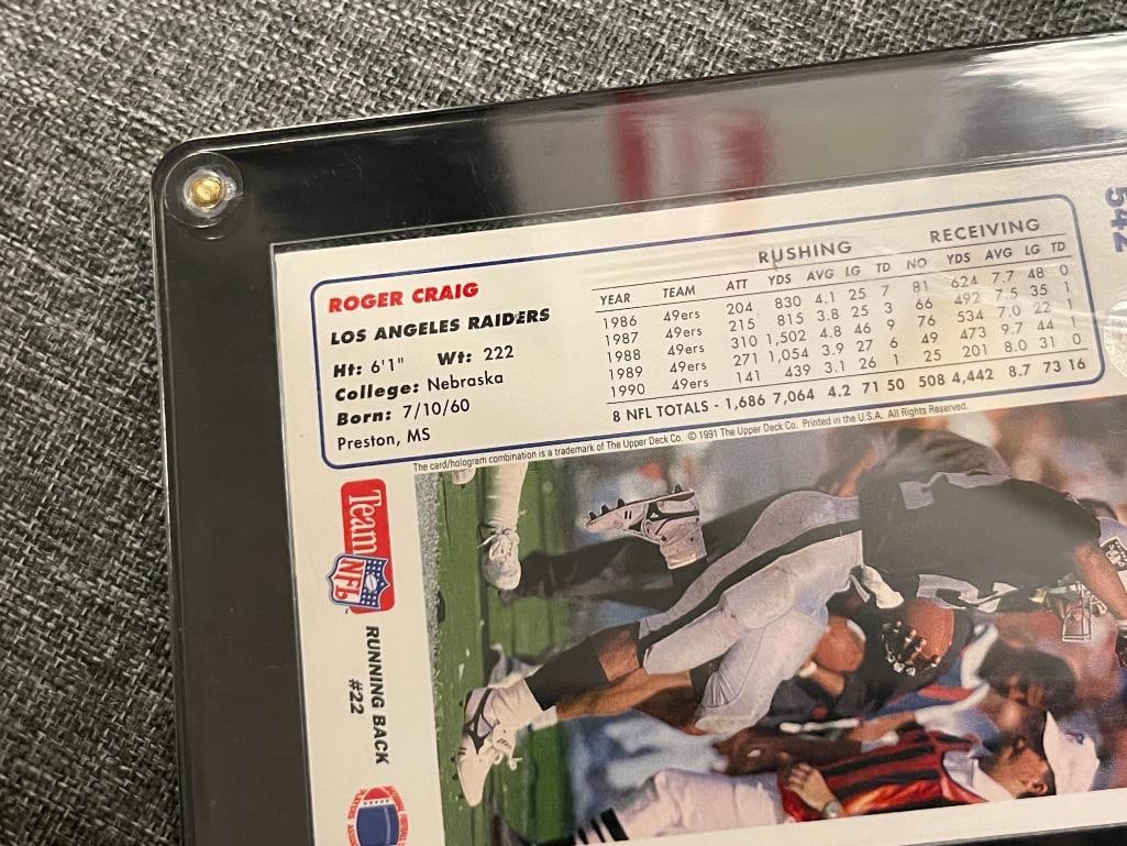 ROGER CRAIG 2026 HOF CLASS FORMER NFL RUNNING BACK AUTOGRAPHED CLEAT WITH CARD - 8