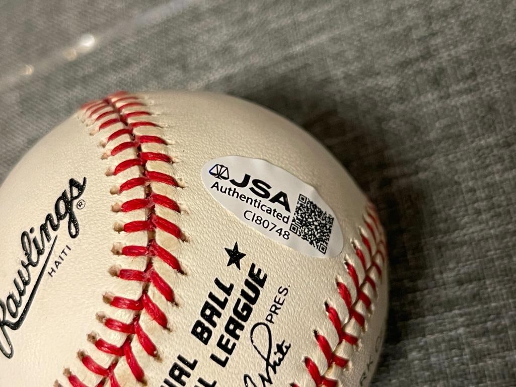 JUAN MARICHAL HOF FORMER BASEBALL PLAYER AUTOGRAPHED BASEBALL CERTIFIED BY JSA - 4