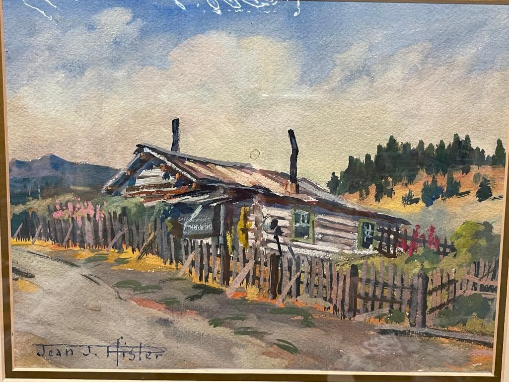 JEAN JACQUES PFISTER SWISS ARTIST ORIGINAL WATERCOLOR PAINTING - 2