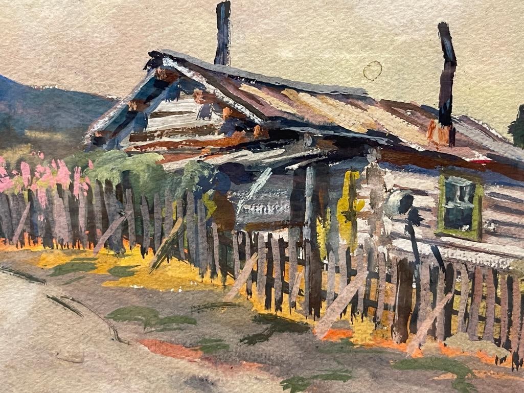 JEAN JACQUES PFISTER SWISS ARTIST ORIGINAL WATERCOLOR PAINTING - 3