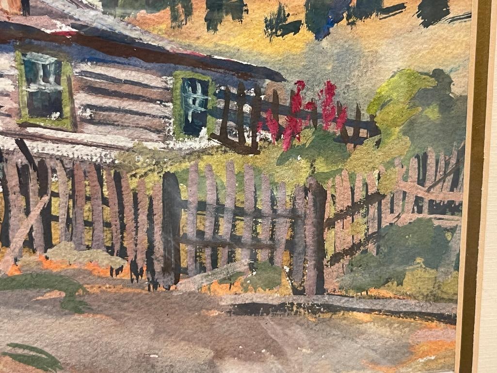 JEAN JACQUES PFISTER SWISS ARTIST ORIGINAL WATERCOLOR PAINTING - 4