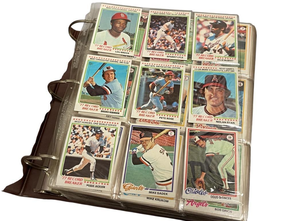 1978 TOPPS BASEBALL CARD SET EDDIE MURRAY, GEORGE BRETT, NOLAN RYAN, MIKE SCHMIDT, JACK MORRIS, HOF: COMPLETE CARD SET WITH HOF AND GREATS PRESENT, BEAUTIFUL SET OF CARDS, FROM THE ESTATE OF A LOCAL RENO, NV DOCTOR AT RENOWN WHO RAN BIG LEAGUE SPORTS MEDICINE BASEBALL CAMP FOR NEARLY 20 YEARS, D