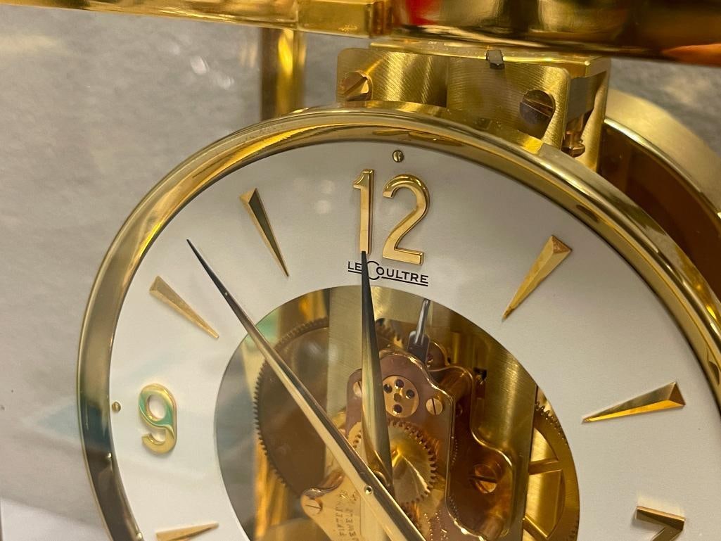 VINTAGE ELEGANT TIMEPIECE JAEGER - LE COULTRE ATMOS MANTEL / TABLE CLOCK SERIAL NO. 284819 - 4