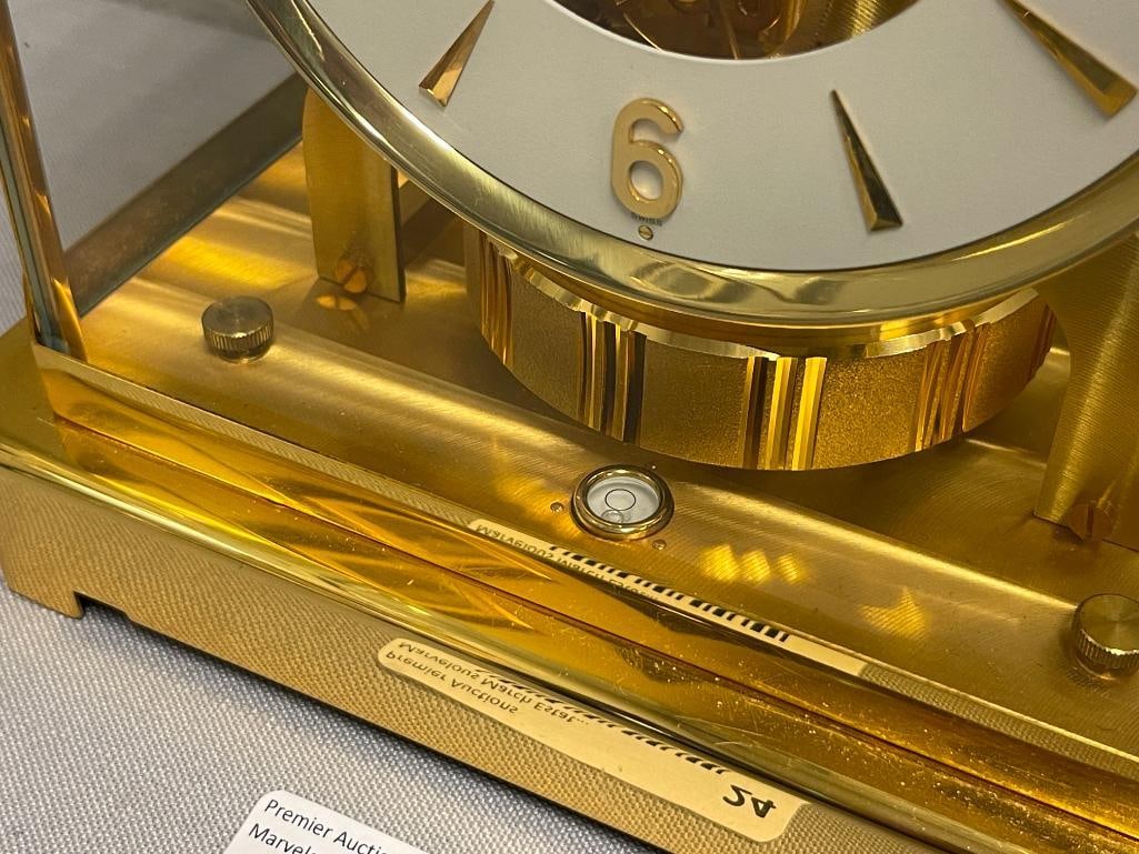 VINTAGE ELEGANT TIMEPIECE JAEGER - LE COULTRE ATMOS MANTEL / TABLE CLOCK SERIAL NO. 284819 - 6