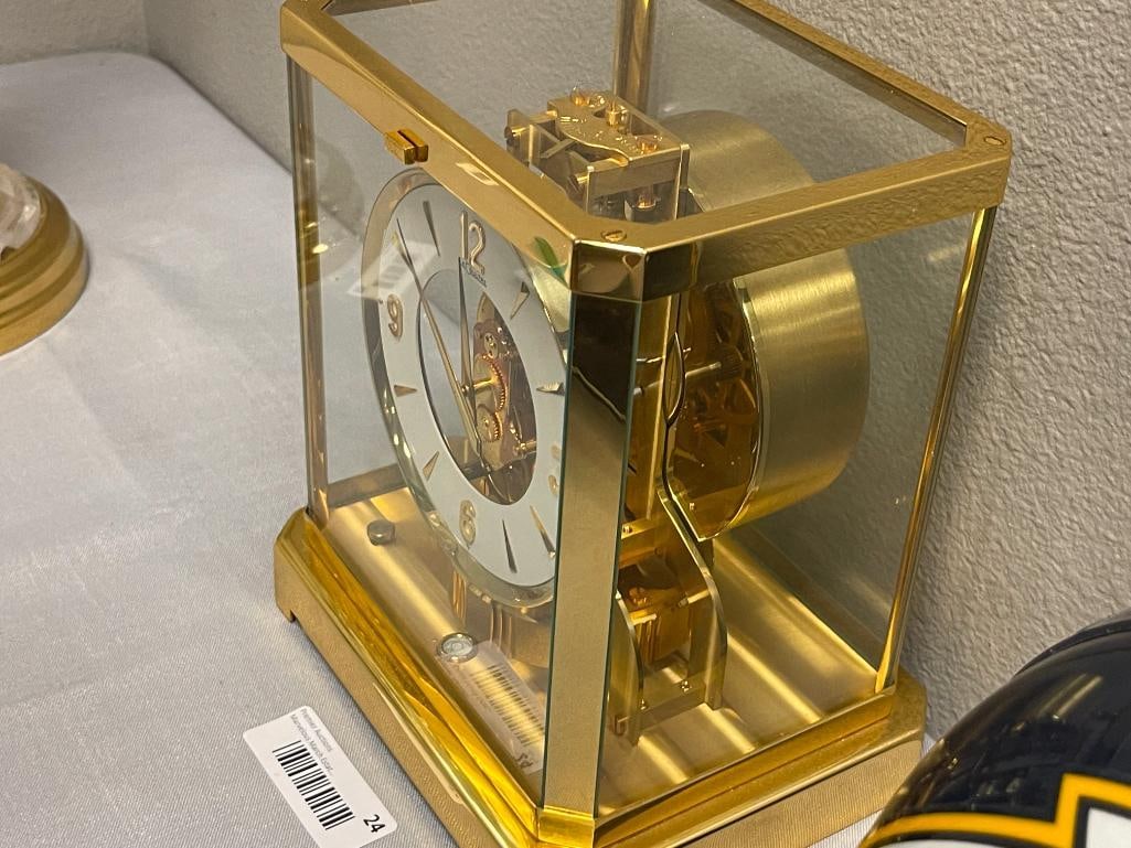 VINTAGE ELEGANT TIMEPIECE JAEGER - LE COULTRE ATMOS MANTEL / TABLE CLOCK SERIAL NO. 284819 - 7