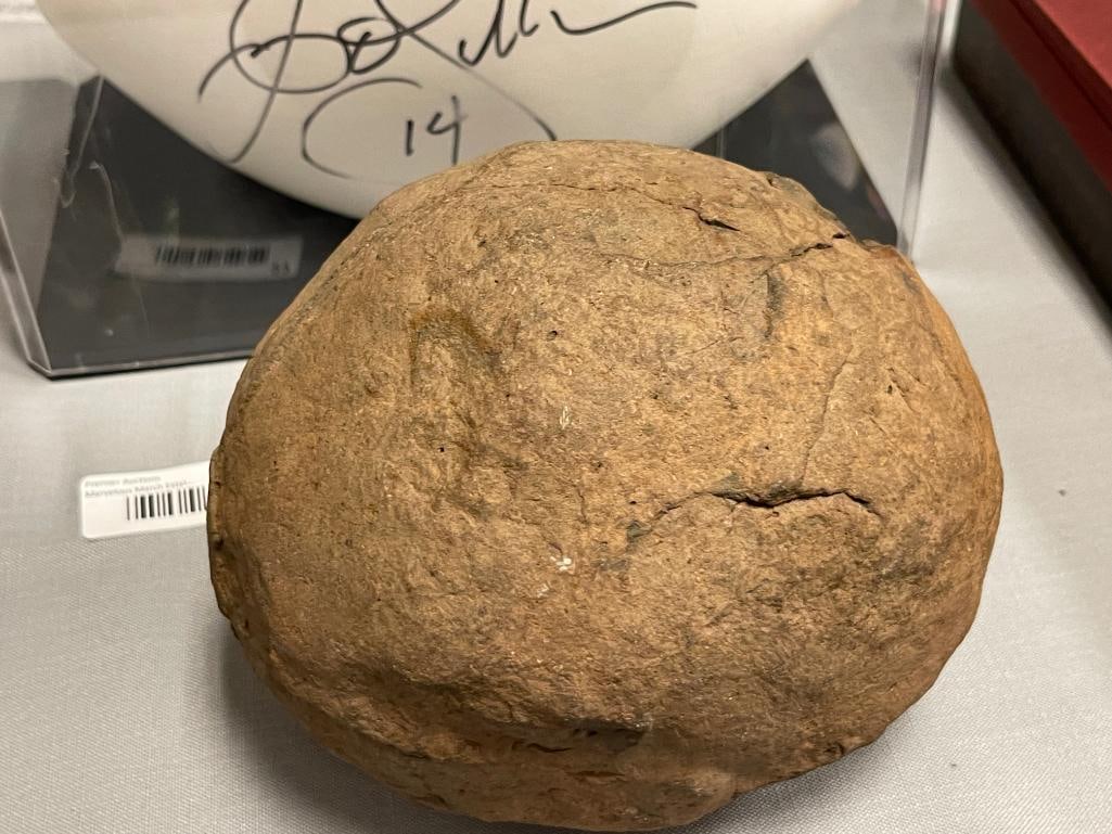 SEPTARIAN NODULE / DINOSAUR EGG GEOLOGICAL SPECIMEN NATURAL, UNCUT 12 POUNDS - 2