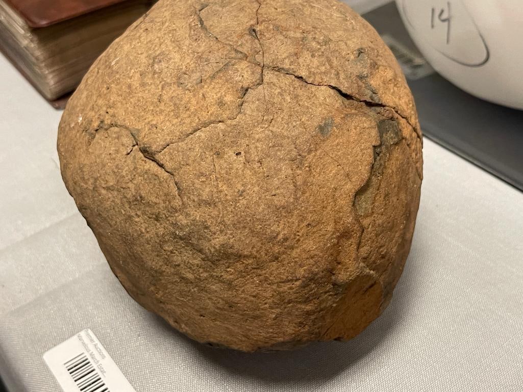 SEPTARIAN NODULE / DINOSAUR EGG GEOLOGICAL SPECIMEN NATURAL, UNCUT 12 POUNDS - 3