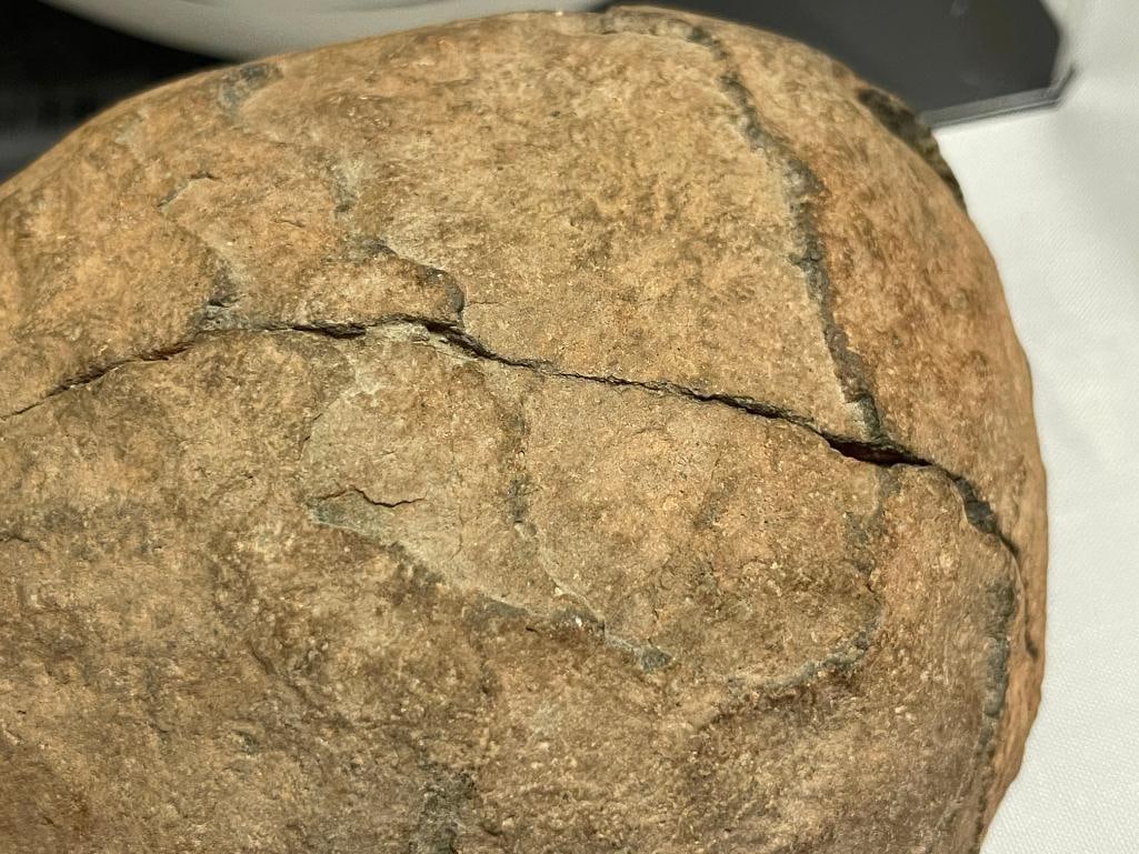 SEPTARIAN NODULE / DINOSAUR EGG GEOLOGICAL SPECIMEN NATURAL, UNCUT 12 POUNDS - 6