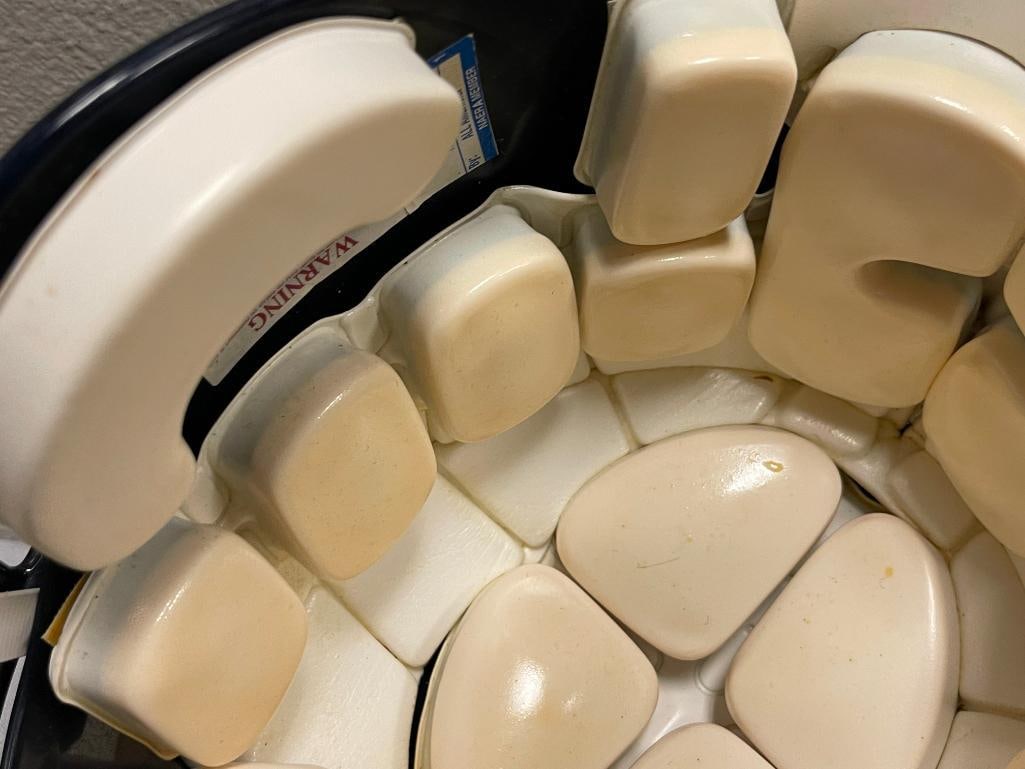 SAN DIEGO CHARGERS DEON HUMPHREY GAME WORN RIDDELL FOOTBALL HELMET - 6