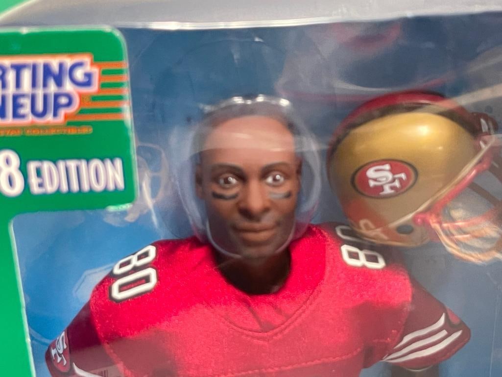 1998 EDITION STARTING LINEUP JERRY RICE FOOTBALL PLAYER POSEBALE FIGURE / DOLL - 3