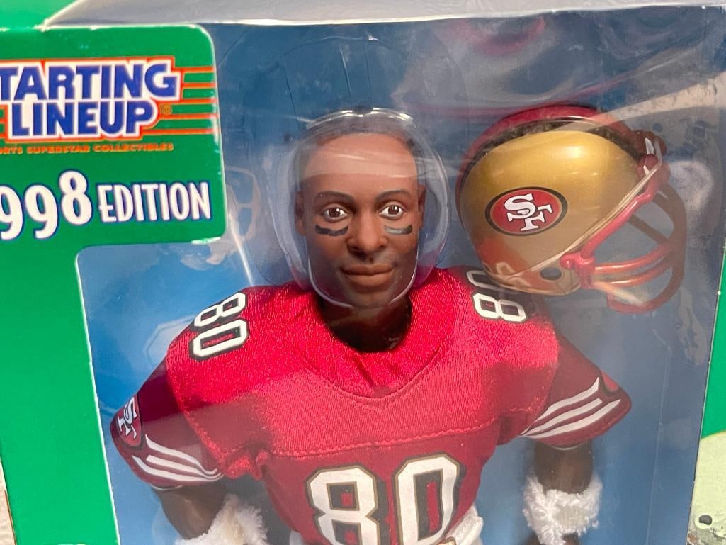 1998 EDITION STARTING LINEUP JERRY RICE FOOTBALL PLAYER POSEBALE FIGURE / DOLL - 4