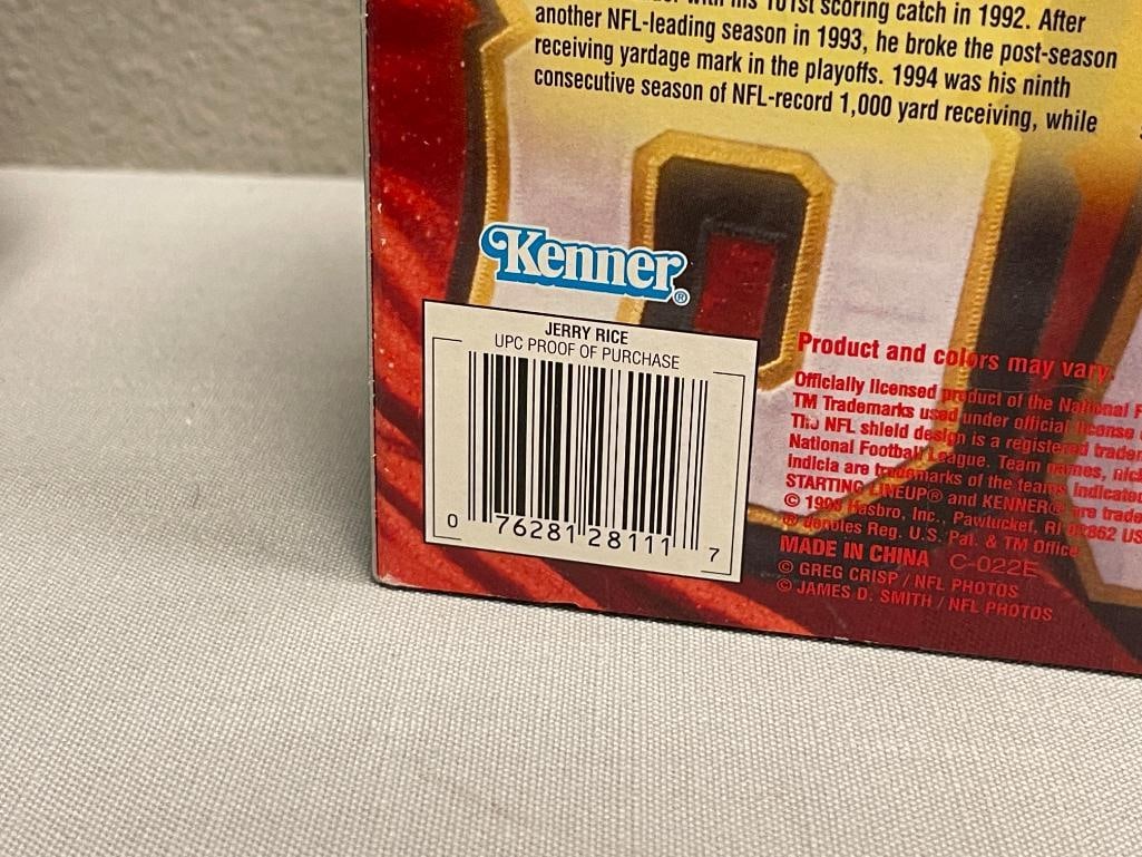 1998 EDITION STARTING LINEUP JERRY RICE FOOTBALL PLAYER POSEBALE FIGURE / DOLL - 6