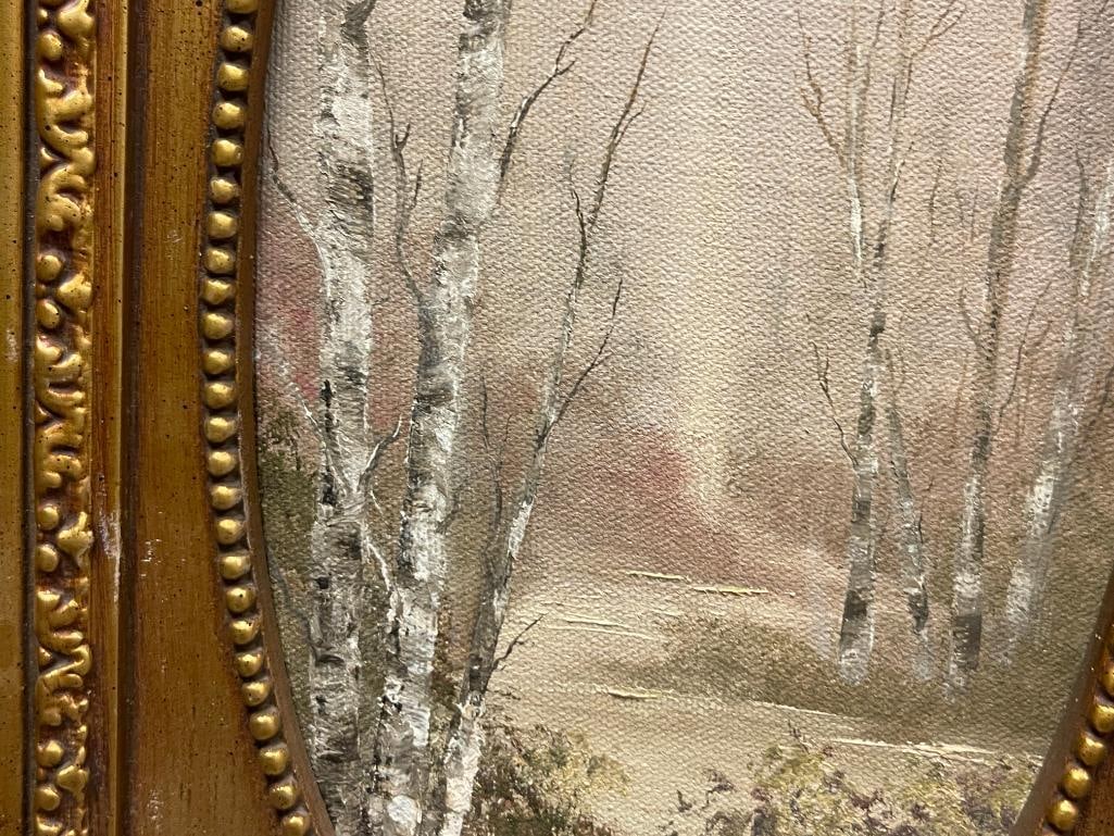 NADINE ADAMS OF LAKE TAHOE ORIGINAL OIL ON CANVAS PAINTING TITLED MOUNTAIN FRESHNESS - 3