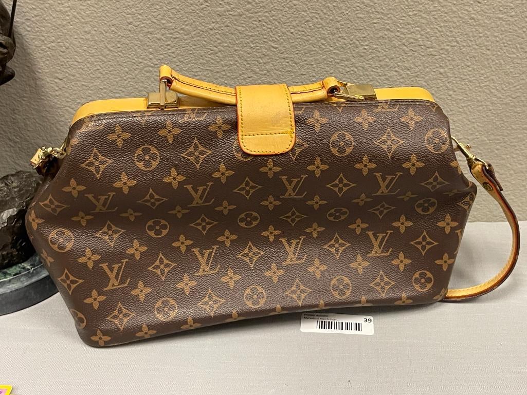 VINTAGE LOUIS VUITTON BROWN MONOGRAM DOCTOR'S BAG FASHION DESIGNER BAG - 5