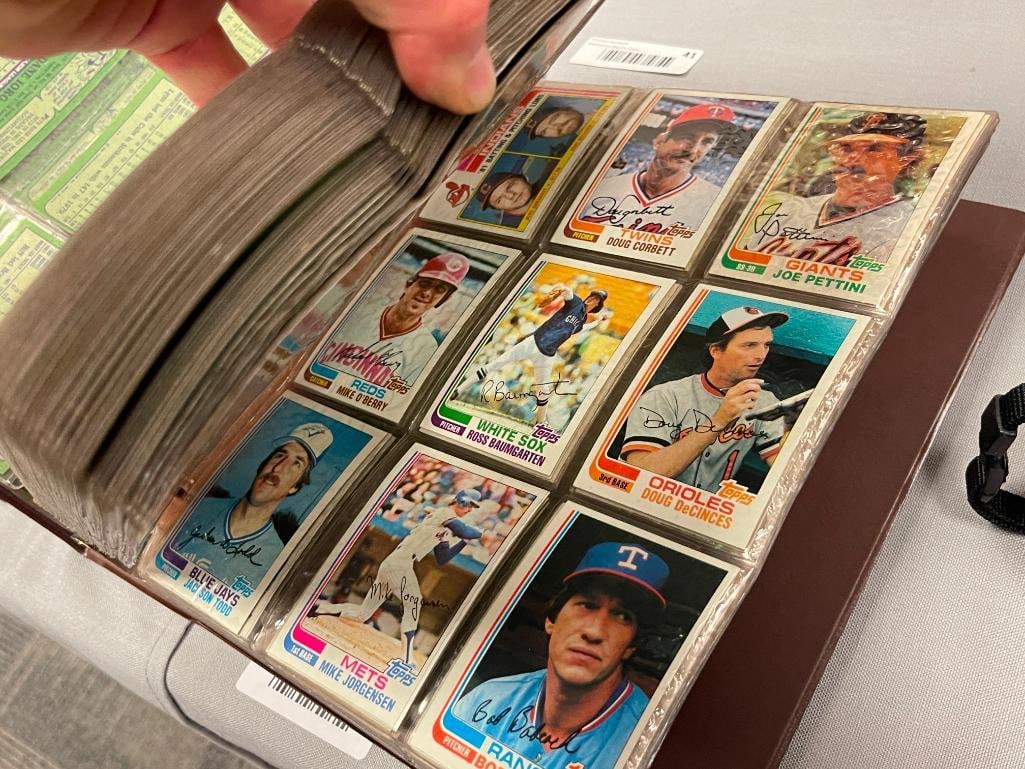 1982 TOPPS BASEBALL CARD SET LEE SMITH, REGGIE JACKSON, TOM SEAVER, NOLAN RYAN, GEORGE BRETT - 16