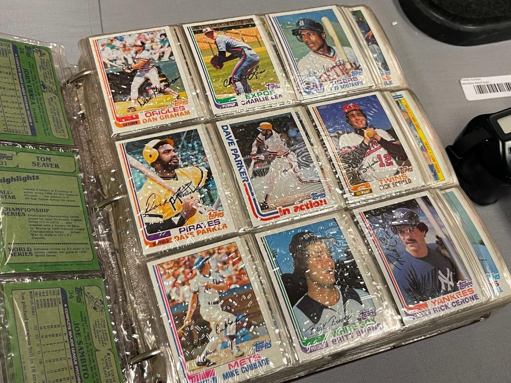 1982 TOPPS BASEBALL CARD SET LEE SMITH, REGGIE JACKSON, TOM SEAVER, NOLAN RYAN, GEORGE BRETT - 8