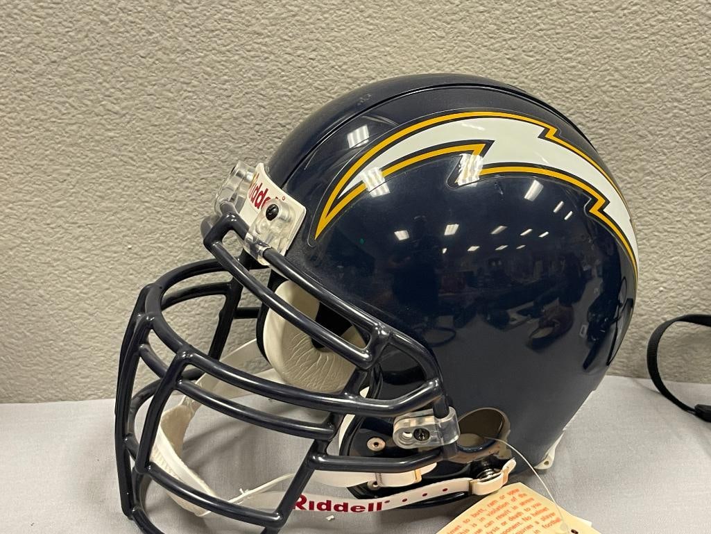 SAN DIEGO CHARGERS RIDDELL VSR-4 PROFESSIONAL ISSUE HELMET - 2