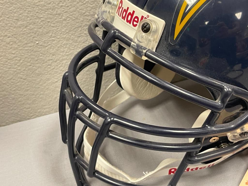 SAN DIEGO CHARGERS RIDDELL VSR-4 PROFESSIONAL ISSUE HELMET - 3
