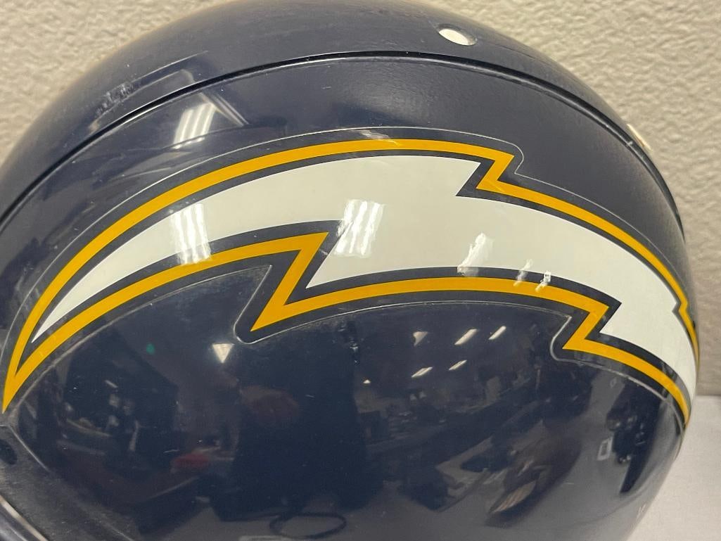 SAN DIEGO CHARGERS RIDDELL VSR-4 PROFESSIONAL ISSUE HELMET - 4