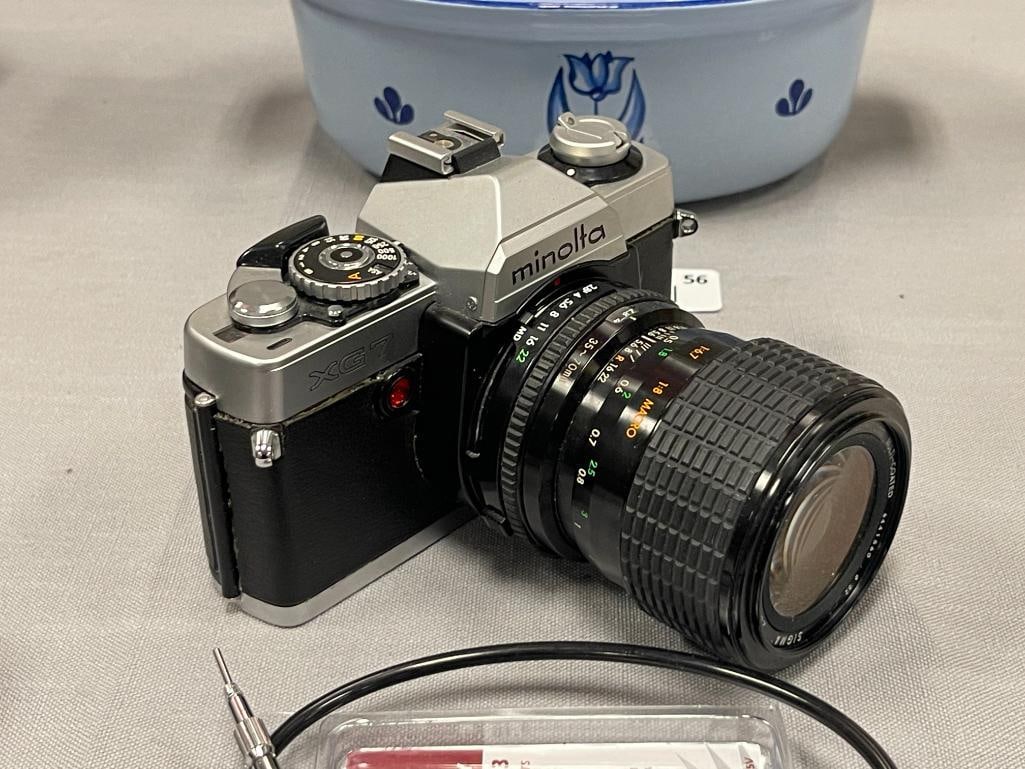 MINOLTA XG7 FILM CAMERA SLR CAMERA WITH 70MM LENS - 2