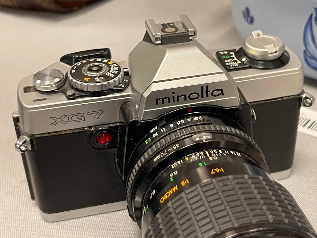 MINOLTA XG7 FILM CAMERA SLR CAMERA WITH 70MM LENS - 3