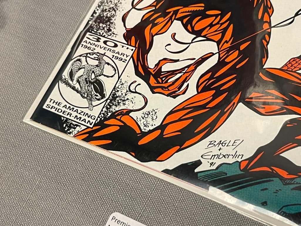 THE AMAZING SPIDER-MAN APR. 1992 NO 361 CARNAGE PART ONE MARVEL COMIC BOOK 30TH ANNIVERSARY - 5