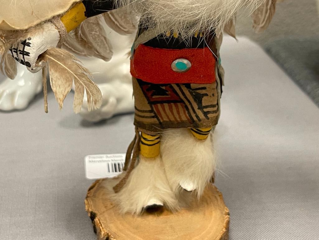 EAGLE DANCER HAND CRAFTED HOPI KACHINA DOLL BY ARTIST L. BEGAY - 3