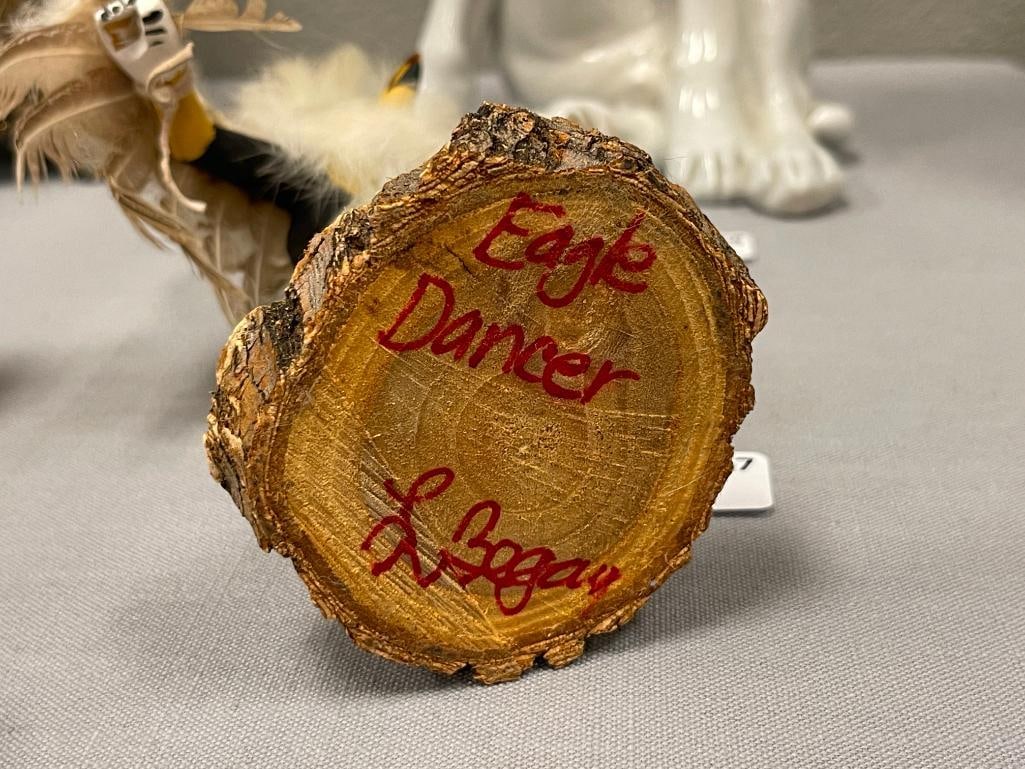 EAGLE DANCER HAND CRAFTED HOPI KACHINA DOLL BY ARTIST L. BEGAY - 4