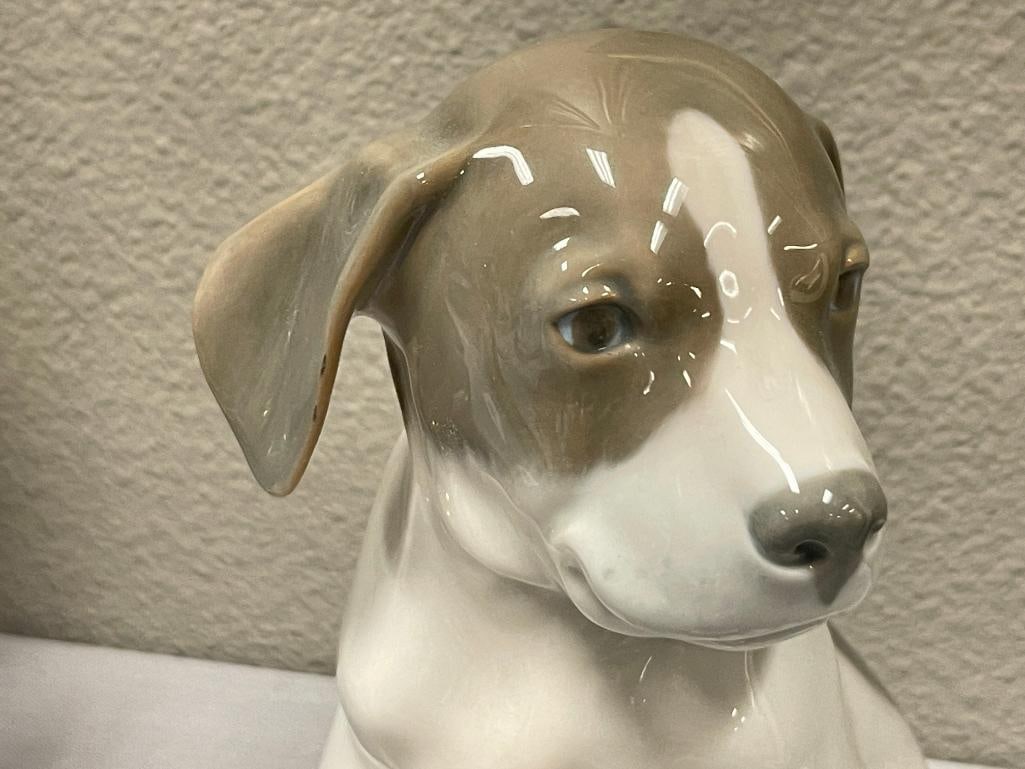 VINTAGE ROYAL COPENHAGEN SEATED PUPPY FIGURINE NO. 259 MADE IN DENMARK ARTIST ERIK NIELSEN - 3