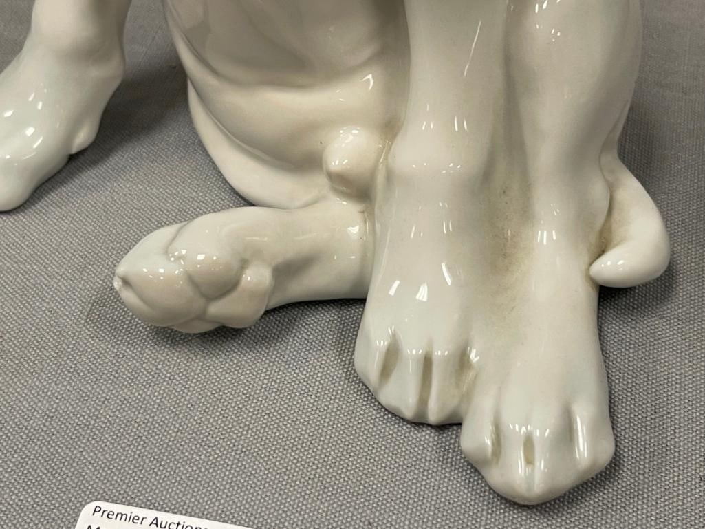 VINTAGE ROYAL COPENHAGEN SEATED PUPPY FIGURINE NO. 259 MADE IN DENMARK ARTIST ERIK NIELSEN - 4