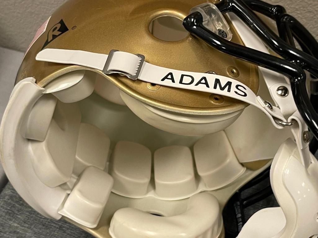 NEW ORLEANS SAINTS RIDDELL VSR-4 PROFESSIONAL ISSUE HELMET INTRODUCED IN 1994, BANNED PRIOR TO 2019 - 4