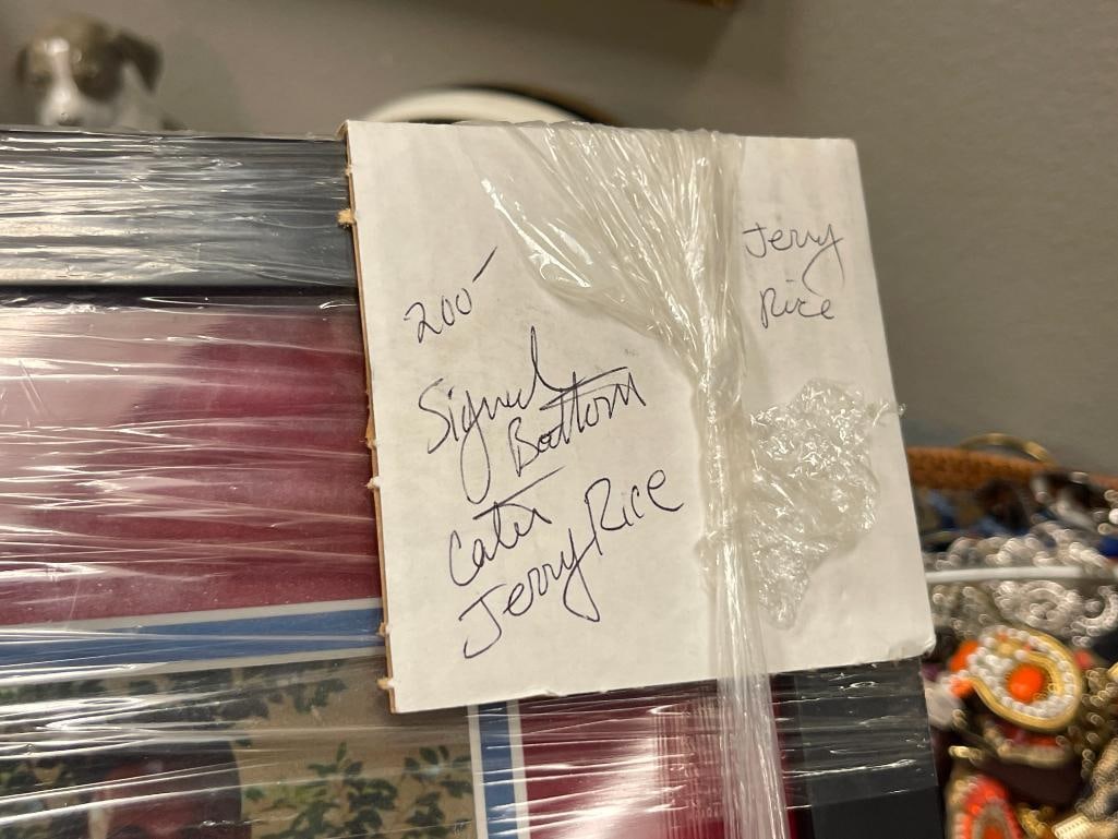 PERSONALIZED AUTOGRAPHED COLOR PHOTOGRAPH BY JERRY RICE FORMER PROFESSIONAL FOOTBALL PLAYER - 12