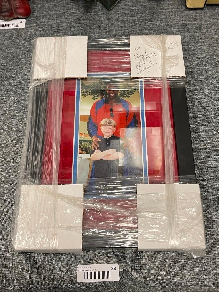PERSONALIZED AUTOGRAPHED COLOR PHOTOGRAPH BY JERRY RICE FORMER PROFESSIONAL FOOTBALL PLAYER - 2