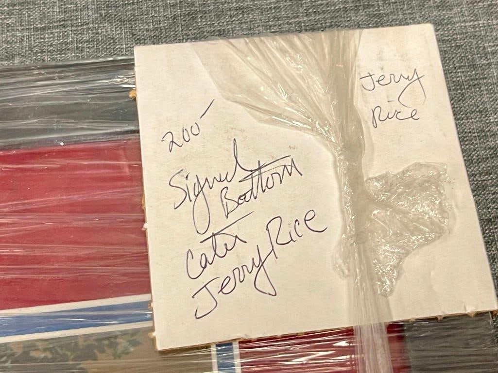 PERSONALIZED AUTOGRAPHED COLOR PHOTOGRAPH BY JERRY RICE FORMER PROFESSIONAL FOOTBALL PLAYER - 7