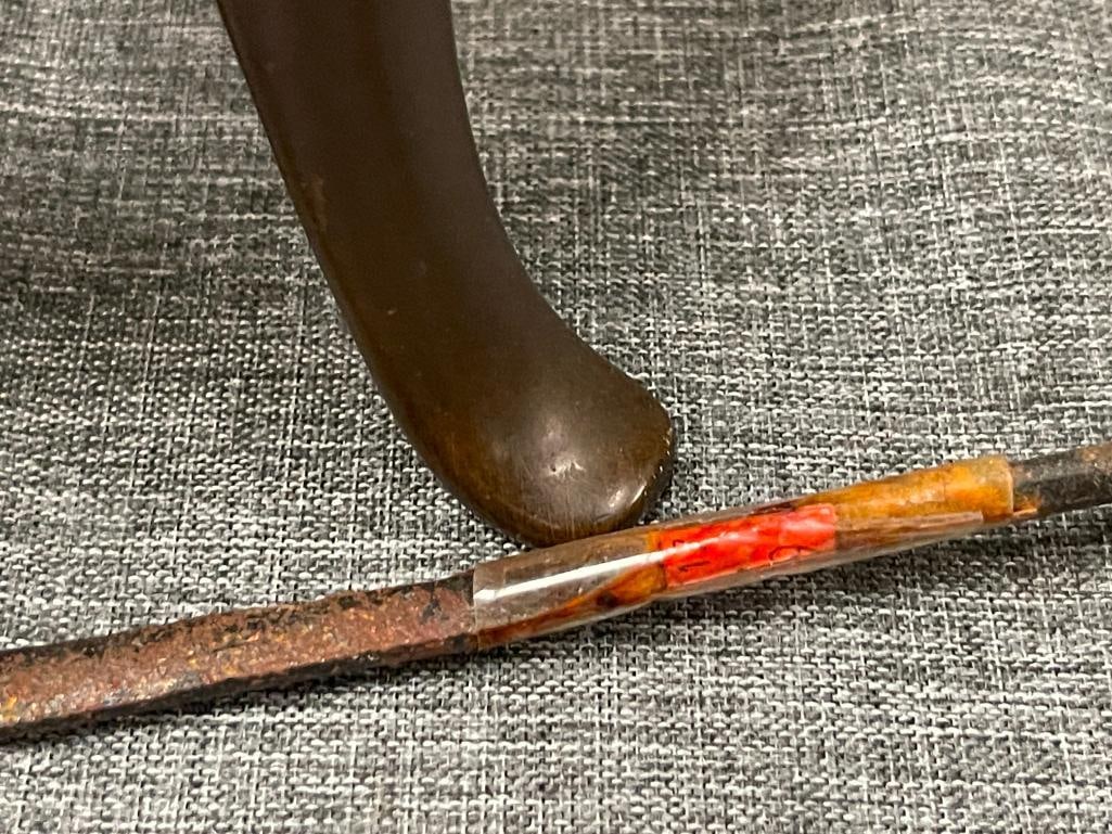 20TH CENTURY CHINESE BRONZE THREE-FOOTED CENSER / INCENSE BURNER MARKED ON THE BOTTOM - 7