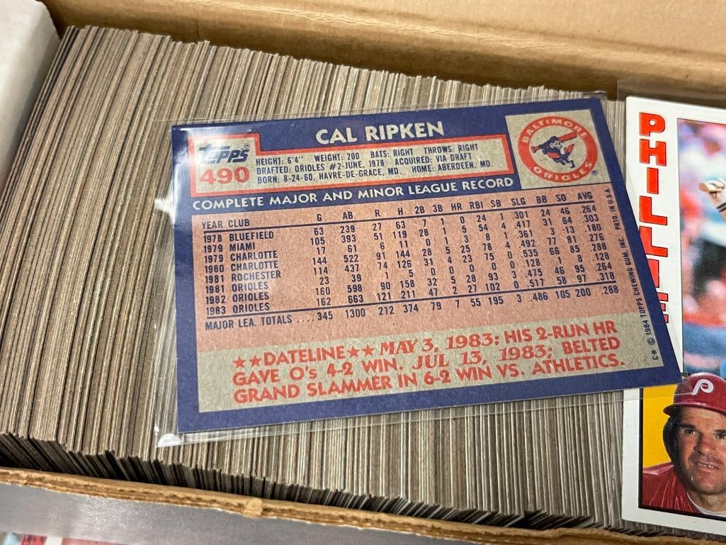 1984 TOPPS BASEBALL CARD SET NOLAN RYAN, PETE ROSE, DARRYL STRAWBERRY, CAL RIPKEN, DON MATTINGLY ... - 8