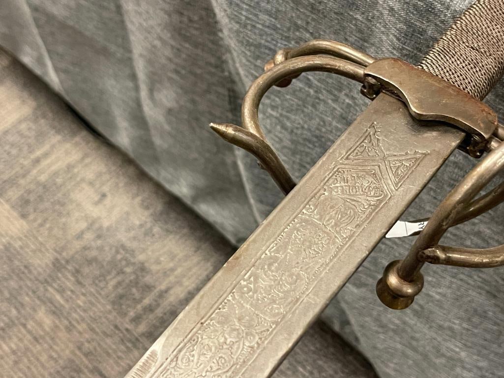 ESPANA COLADA DEL CID TOLEDO, SPAIN RAPIER SWORD - 7