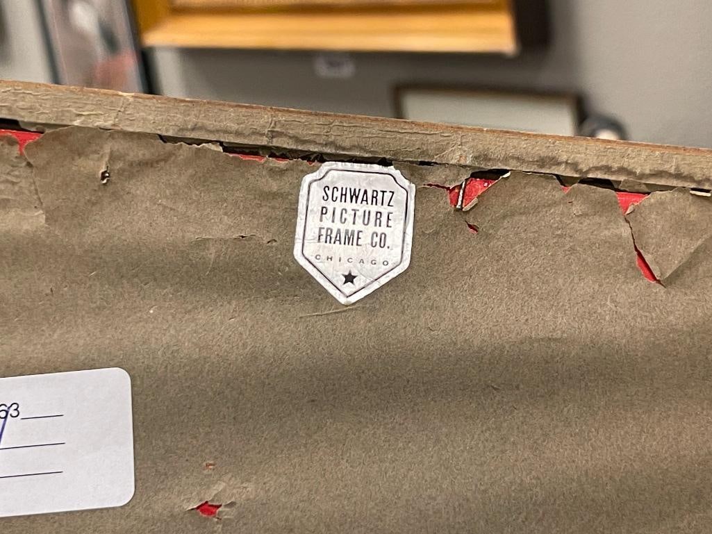 KENNETH HOLMES BRITISH ARTIST ETCHING TITLED BEHIND THE CAPITAL - 8