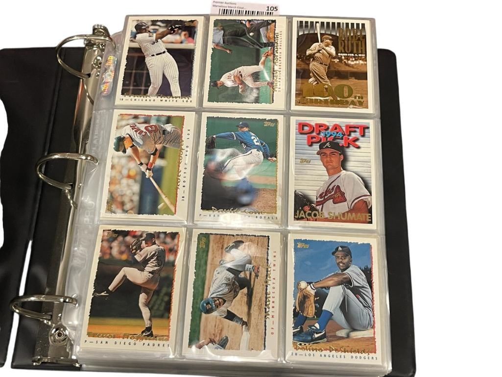1995 TOPPS COMPLETE BASEBALL CARD SET: BASEBALL CARD BINDER INCLUDED