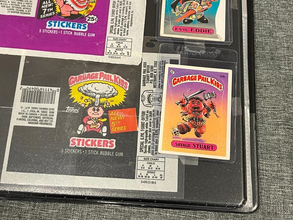 1985-1987 GARBAGE PAIL KIDS SERIES 1-12 COLLECTOR STICKER CARDS PLUS 1985 SERIES 1 EVIL EDDIE - 2
